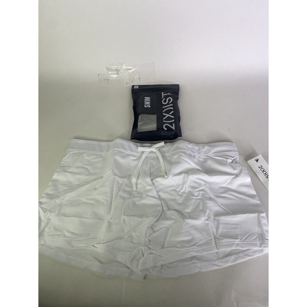 2XIST Essentials Cabo Swim Trunks Swimwear Bottoms White Mens Size XL
